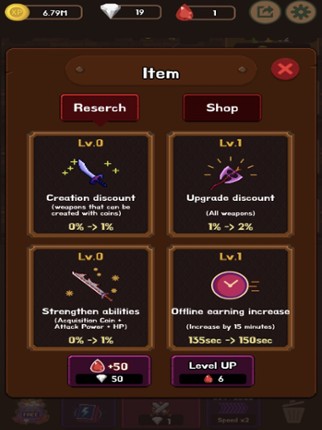 WeaponWar : Idle Merge Weapon screenshot
