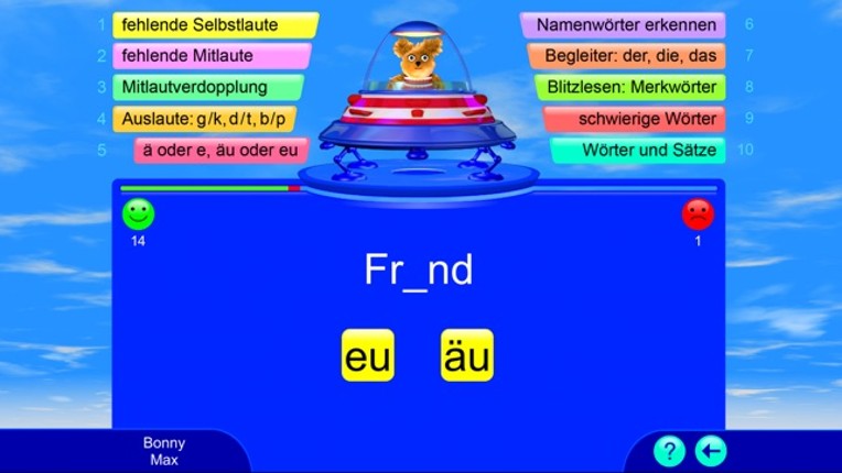 Writing German Words with Fragenbär Image