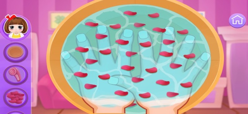Bella's hand care salon game Image