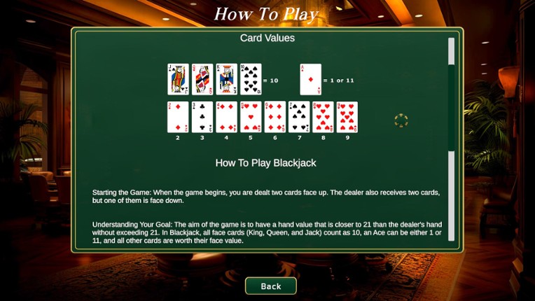Blackjack Table - Classic Cards Image
