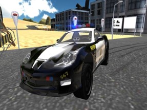 City Traffic Police Car Driving Image