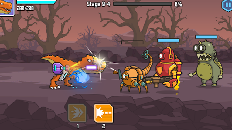 CyberDino: T-Rex vs Robots screenshot