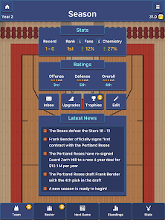Hoop League Tactics screenshot