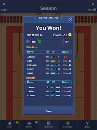 Hoop League Tactics screenshot