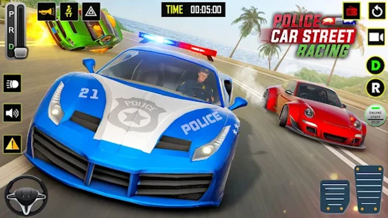 Police Car Street Racing Image