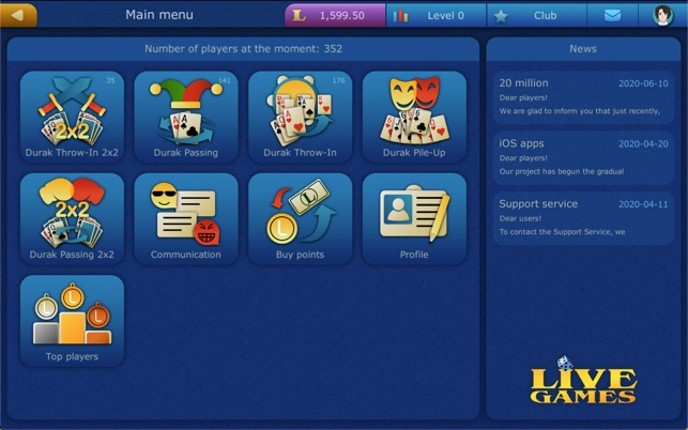 Online Durak LiveGames screenshot