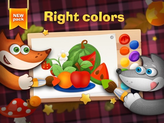 Tim the Fox - Paint - free preschool coloring game Image