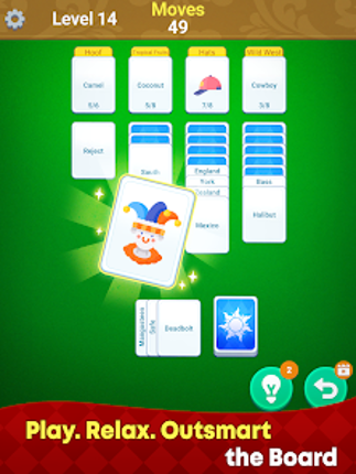 Cardle: Word Solitaire Puzzle screenshot