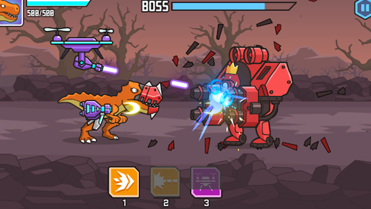 CyberDino: T-Rex vs Robots screenshot