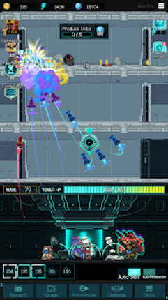 Robo Tower: Idle Shooting RPG screenshot