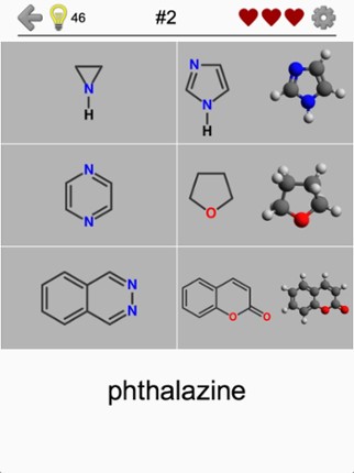 Heterocyclic Compounds: Names of Heterocycles Quiz screenshot