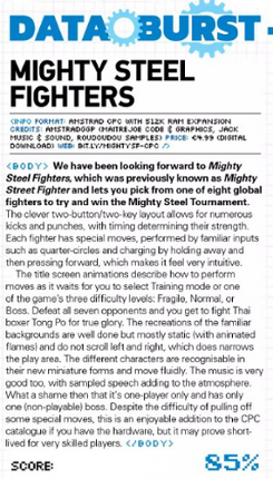 "Mighty Steel Fighters GGP" Amstrad CPC 2024 screenshot