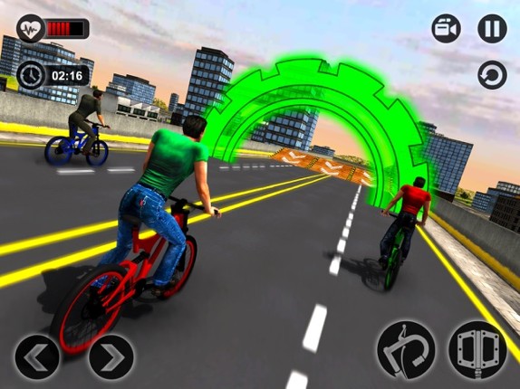 Rooftop BMX Bicycle Stunt Rider - Cycle Simulation screenshot