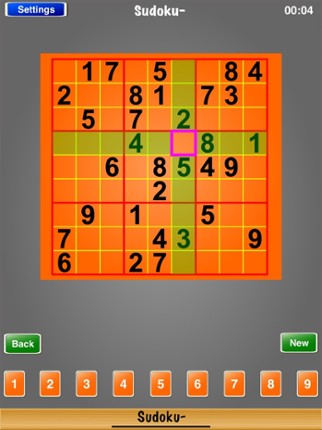 Sudoku- screenshot