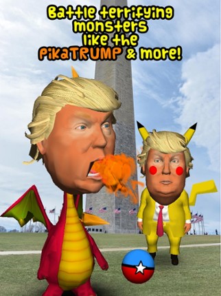 TRUMP-yman GO! Bounce balls at him in augmented reality! screenshot