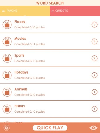 Daily Word Search - Speed Crossword Connect Puzzle screenshot