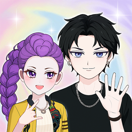 Kawaii Couple: Anime Avatar Image