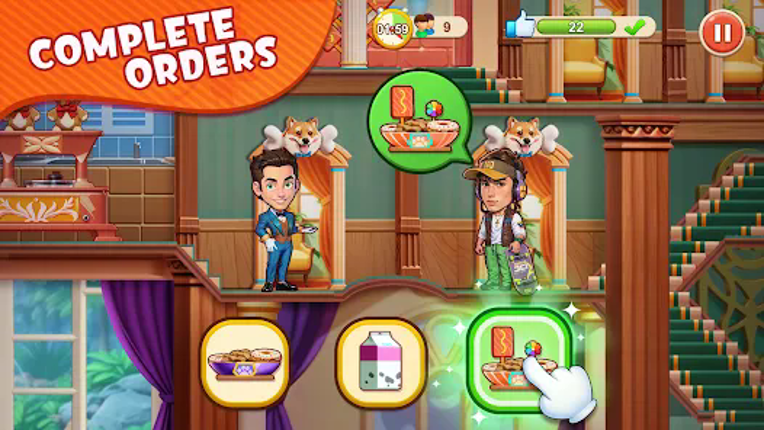 Seaside Mania: Hotel Dash Game Image