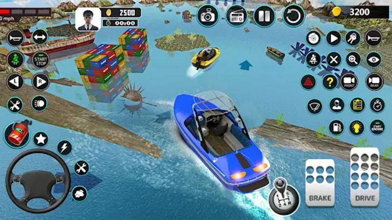 Crazy Boat Racing: Boat games Image