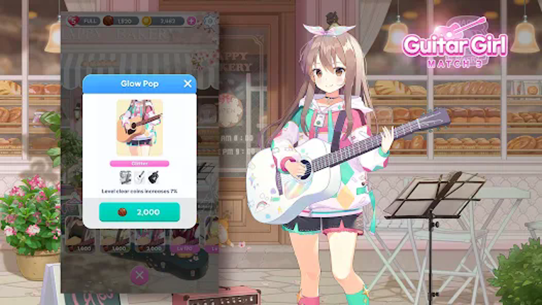 Guitar Girl Match 3 Image