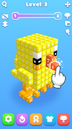 Cube Away 3D: Tap block out screenshot