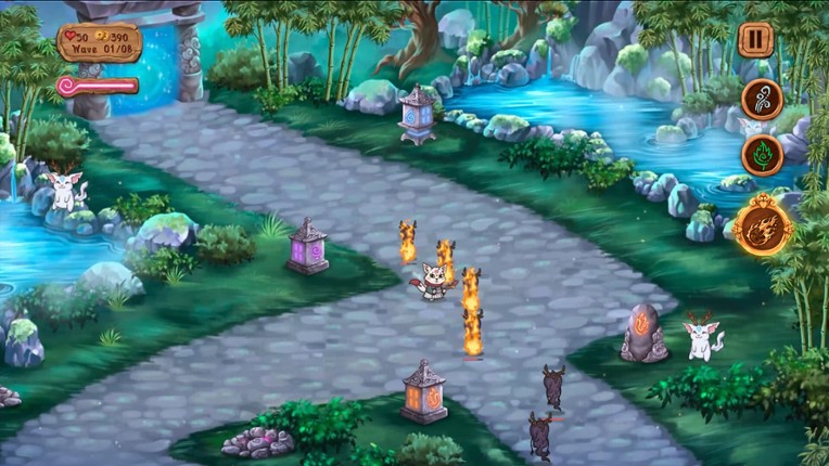 Kitsune's Paths Tower Defense screenshot