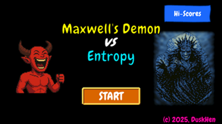 Maxwell's Demon vs Entropy Image