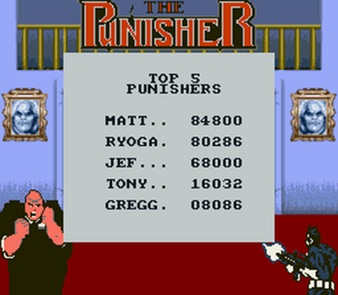 The Punisher (惩罚者) – The Ultimate Payback! (漫威制裁者) SGB Enhanced (Super Game Boy) screenshot