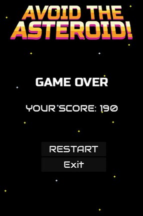 AvoidTheAsteroid! screenshot