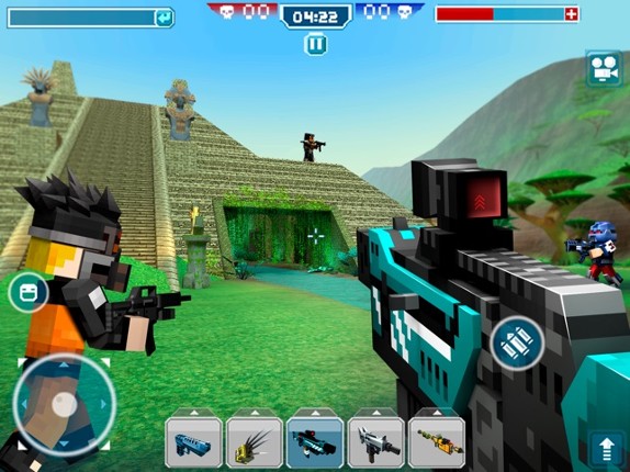 Blocky Cars - tank games screenshot