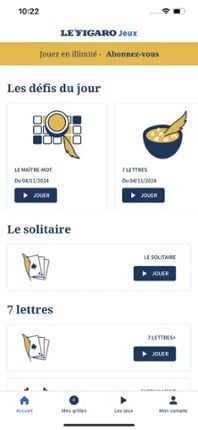 Figaro Jeux : mots croisés screenshot