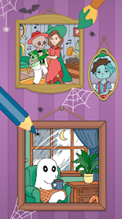 Boo Coloring Book: Cozy Horror screenshot