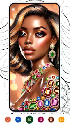 Black Color : Color By Number Image