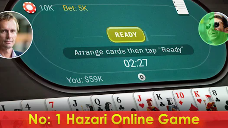 Hazari - 1000 Points Card Game screenshot