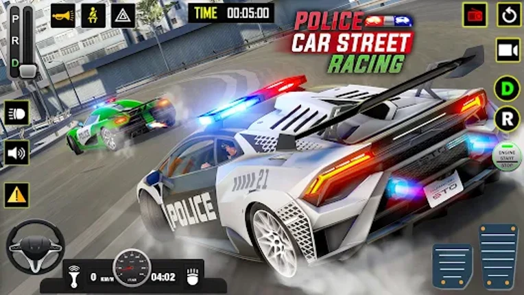 Police Car Street Racing Image