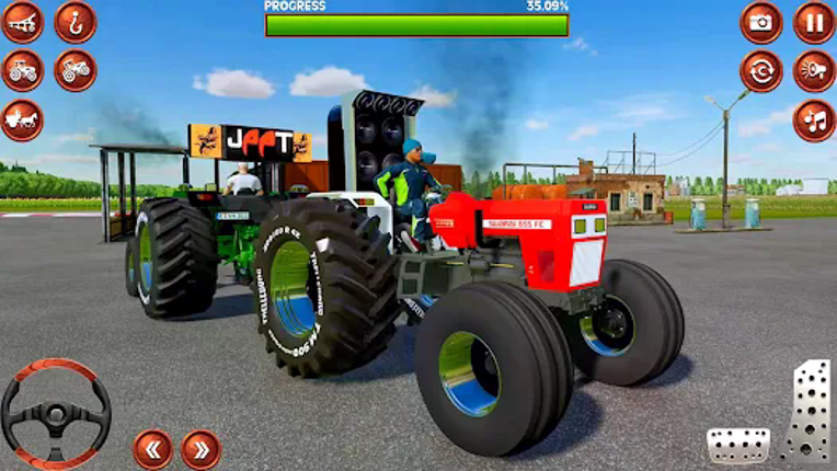 Indian Tractor Tochan Game 3d screenshot