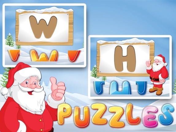 Letters with Santa Free - Kids Learn Alphabet and Letters screenshot
