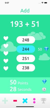 Math Training Game screenshot