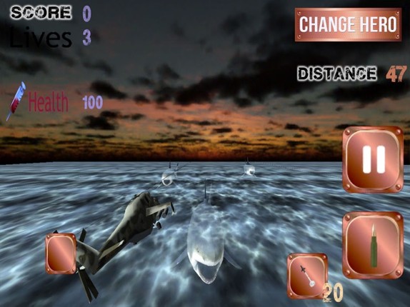 Mega Shark Apache Storm 3D  - A Deadly Deep Sea Blackfish Hunter X screenshot