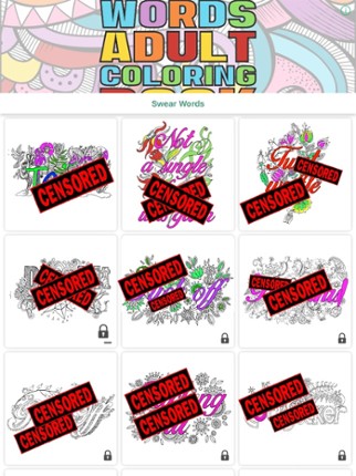 Swear words coloring book 2 screenshot