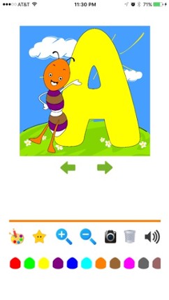 Alphabet Coloring -  ABC Flash Cards to color Image