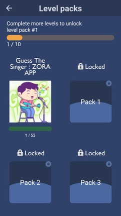 Guess The Singer : ZORA APP screenshot