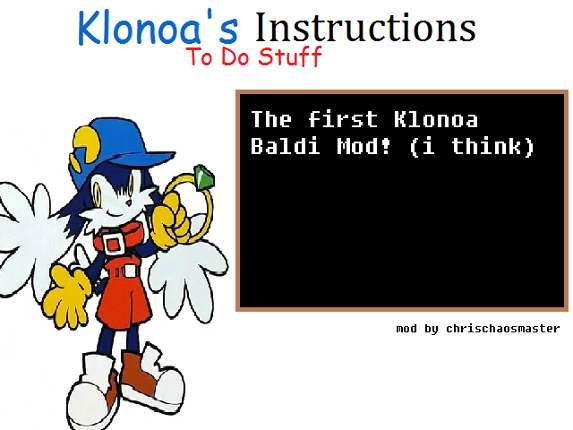 Klonoa's Instructions To Do Stuff Game Cover