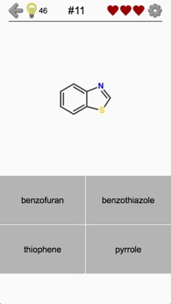 Heterocyclic Compounds: Names of Heterocycles Quiz screenshot