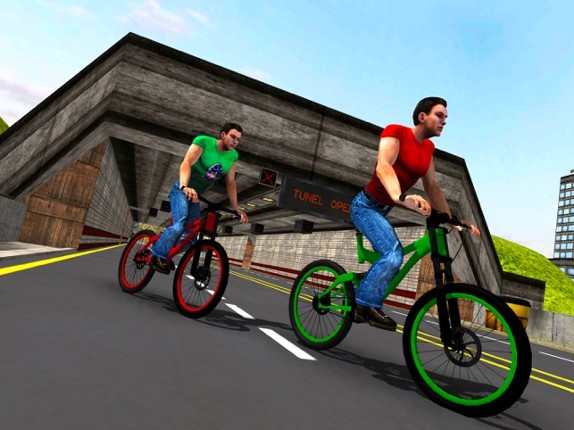Rooftop BMX Bicycle Stunt Rider - Cycle Simulation screenshot