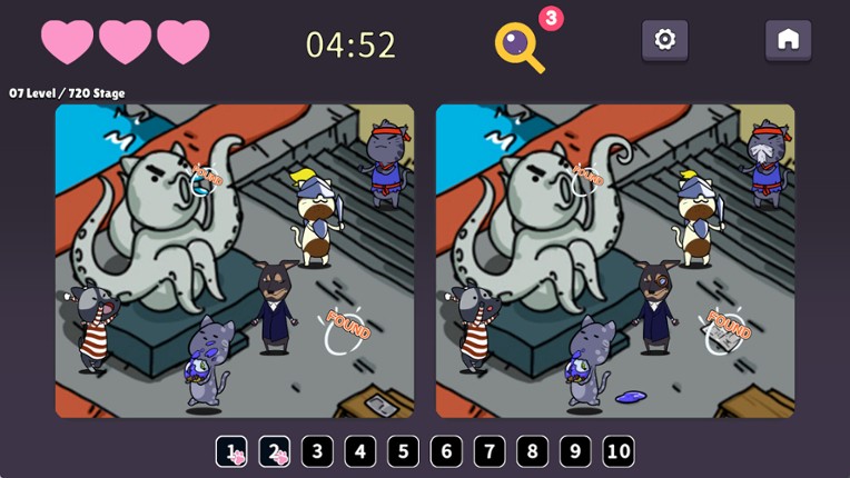 Spot the Difference: Detective Neko screenshot