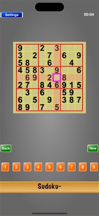 Sudoku- screenshot