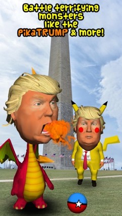 TRUMP-yman GO! Bounce balls at him in augmented reality! screenshot
