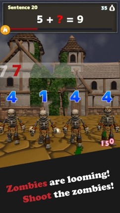 ZombieZAN -Calculation Game- screenshot