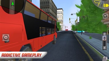 City Bus Transporter Driving Image